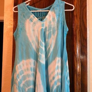 Macramé tie-dye Medi dress